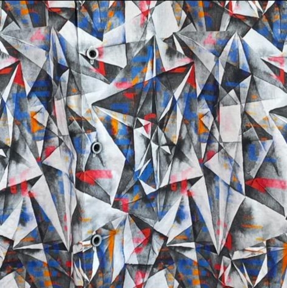 Robert Graham Shirt Size L Button down short sleeve - Picture 5 of 6